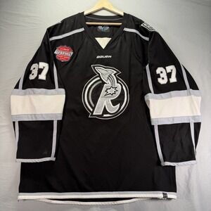 New Jersey Rockets Hockey Jersey Mens 2XL Black Bauer US Premier Hockey League
